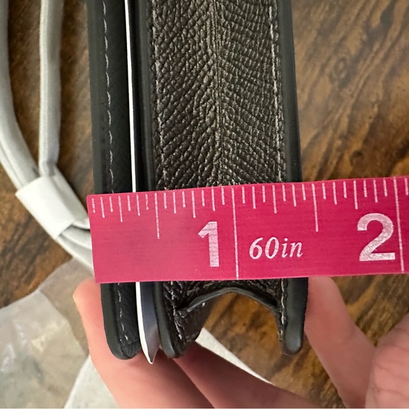 Coach Anna Foldover Clutch Crossbody Bag Signature Canvas - Picture 10 of 12